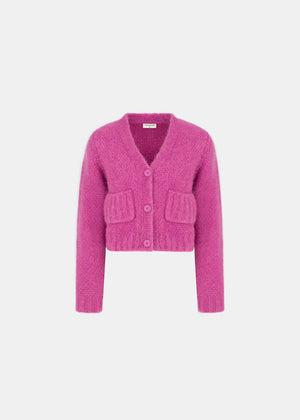 GETTY WOOLEN CARDIGAN PINK