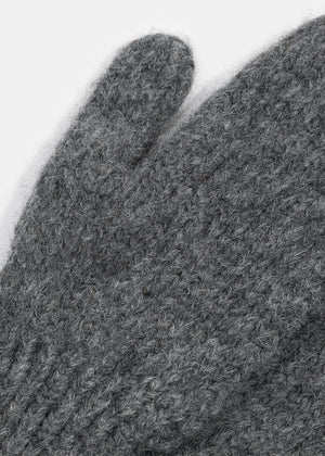 SNUG WOOLEN MITTENS GRAPHITE