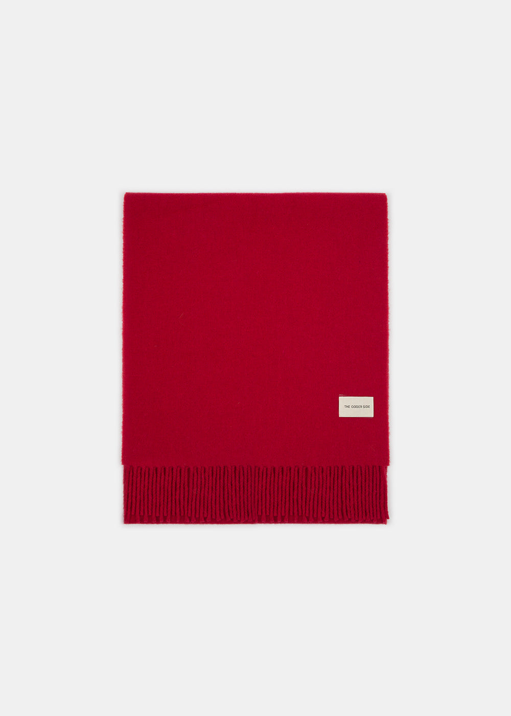 ALL OVER WOOLEN SCARF RED