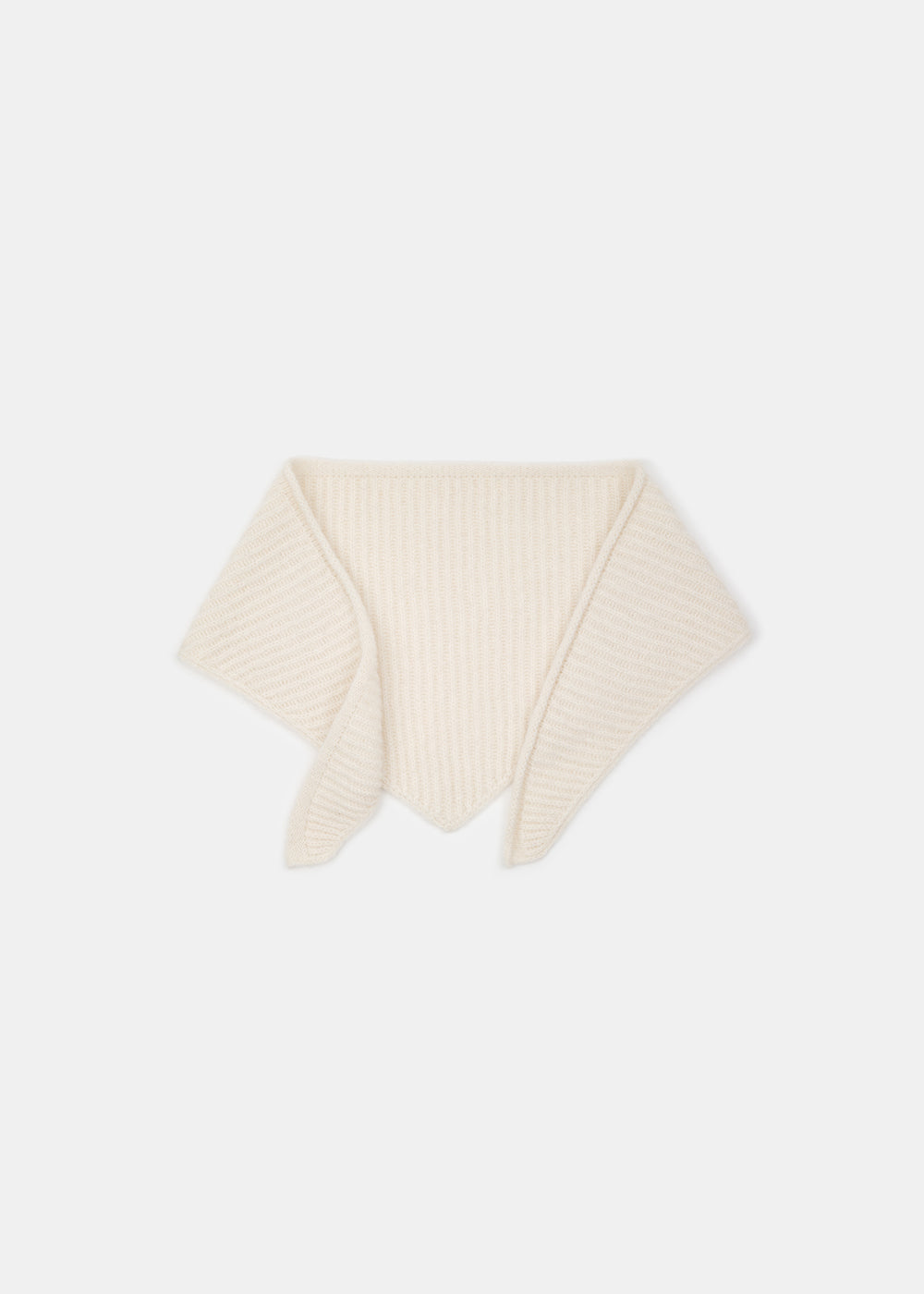 KOI BRUSHED WOOL BANDANA ECRU