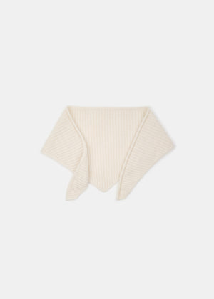KOI BRUSHED WOOL BANDANA ECRU