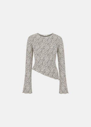 DRIFT LONGSLEEVE ECRU/BLACK