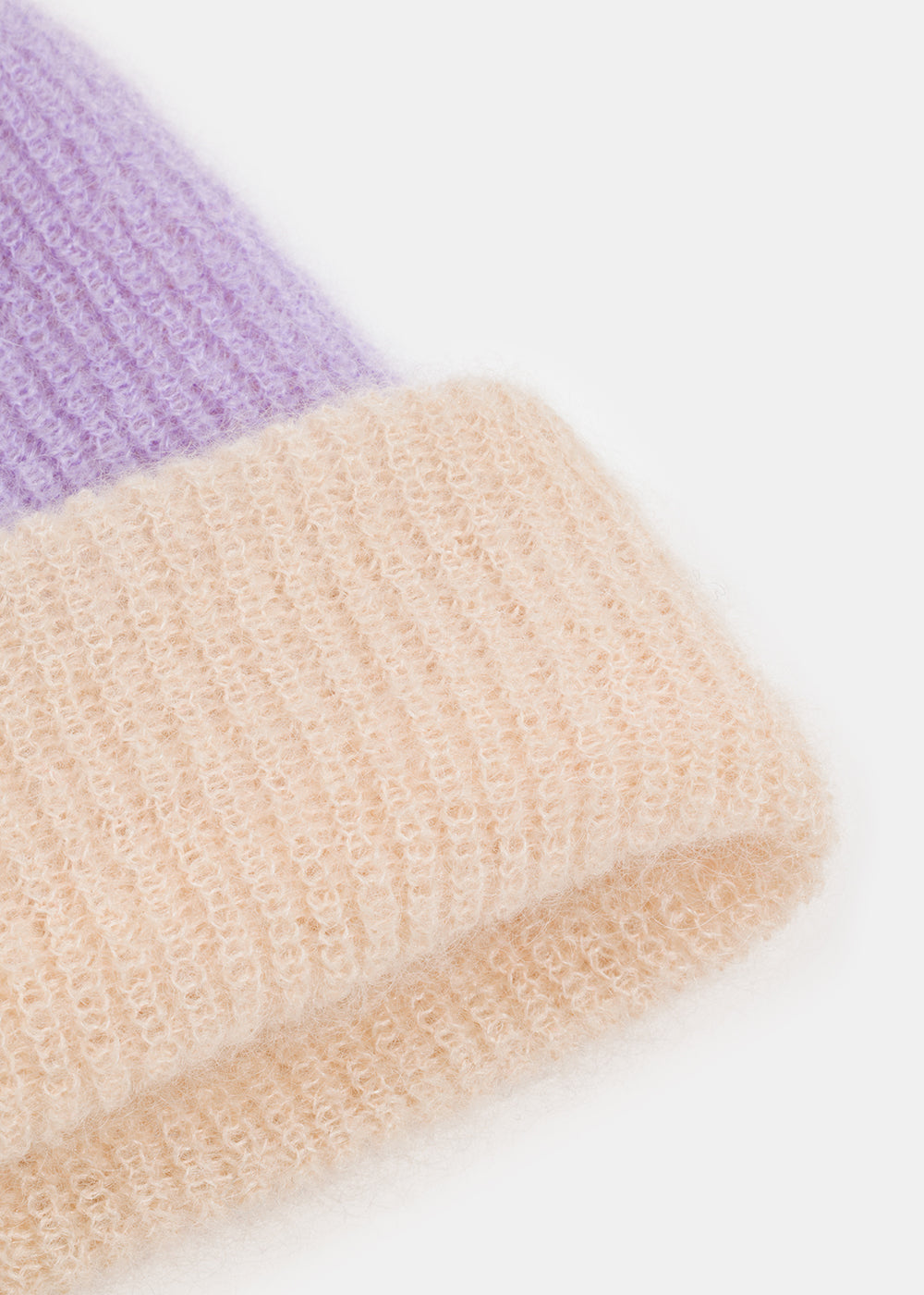 PIXIE TWO-TONE WOOLEN HAT LILA