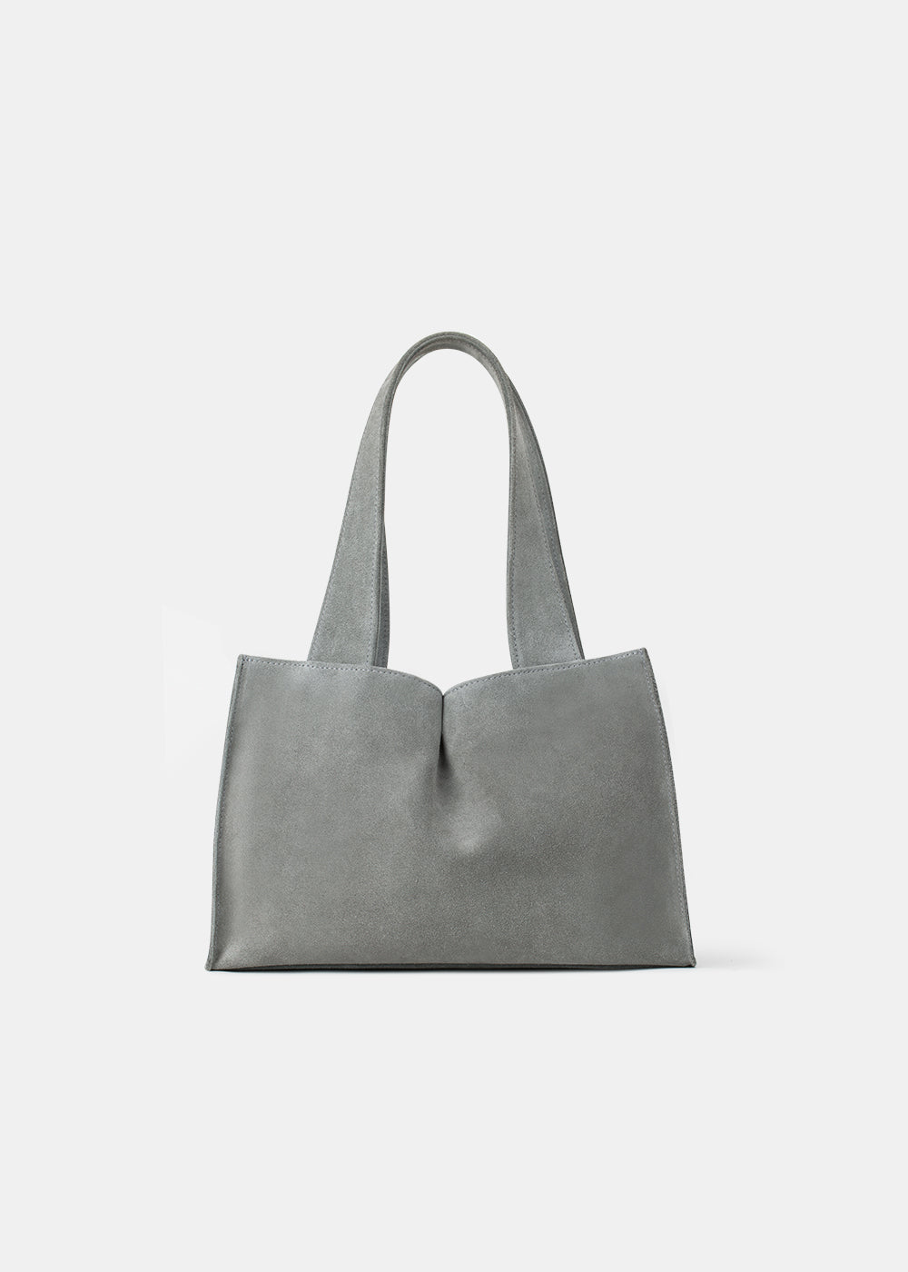 MINI SUEDE TOTE BAG GREY