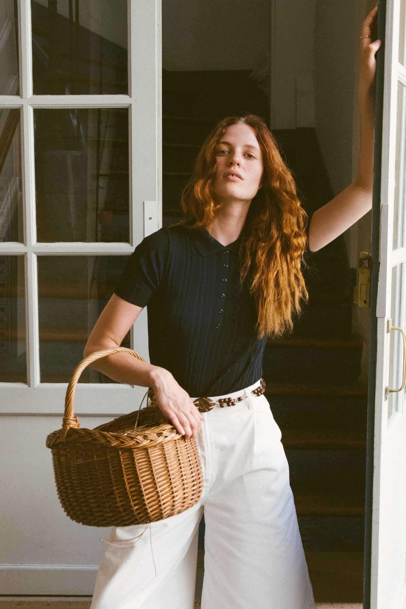 TRICOT TOP NAVY