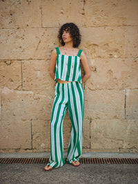 MARISOL PANTS STRIPES GREEN