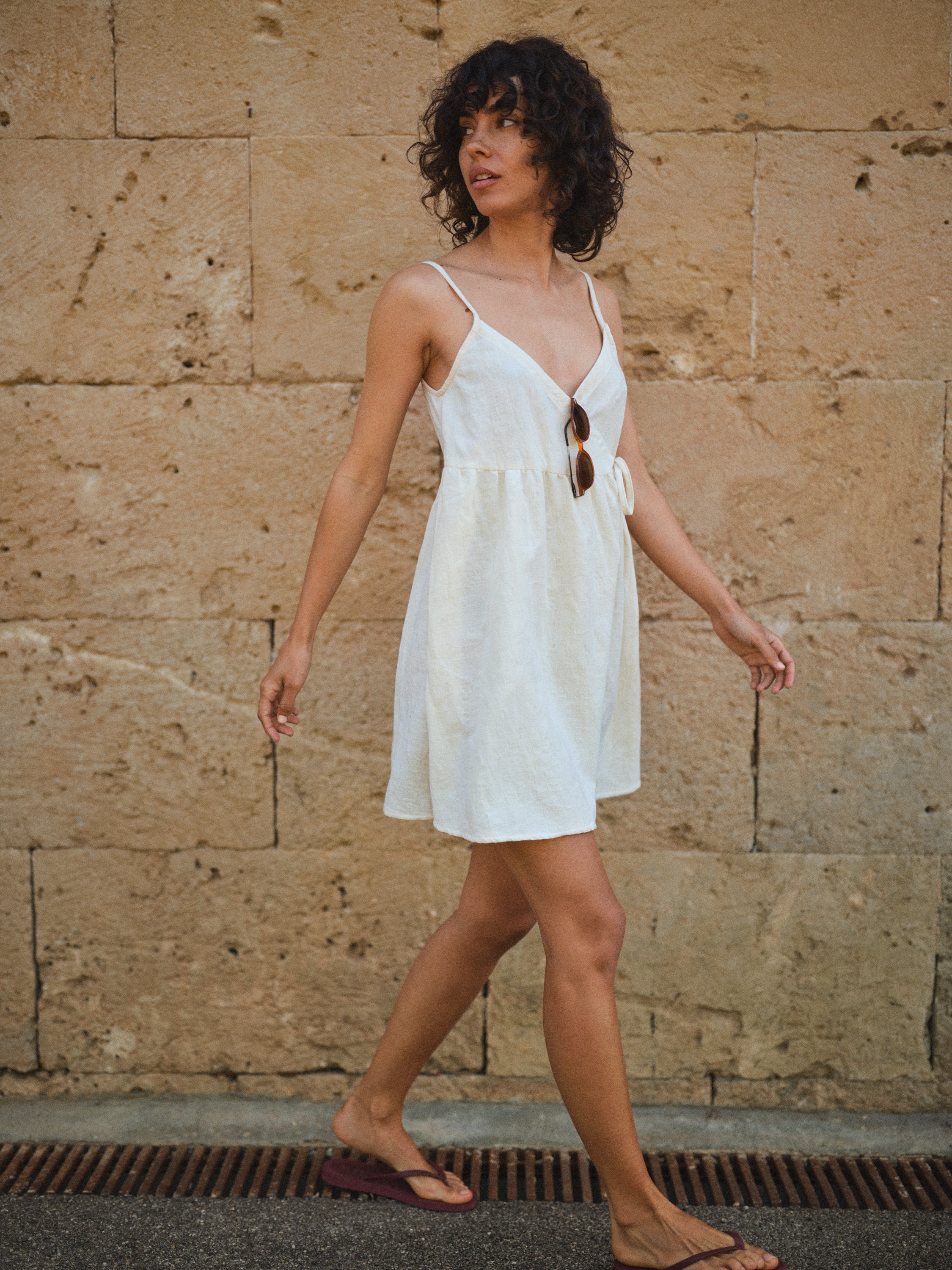 teloplan Alvaro Ⅱ Strappy Cami Dress Dress | Diosa Gown with Plunging Neckline & Slits ✨