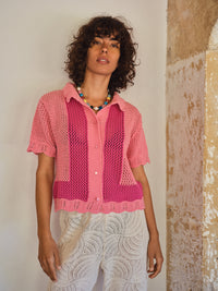 TOP DZIANINOWY CORA RÓŻOWY