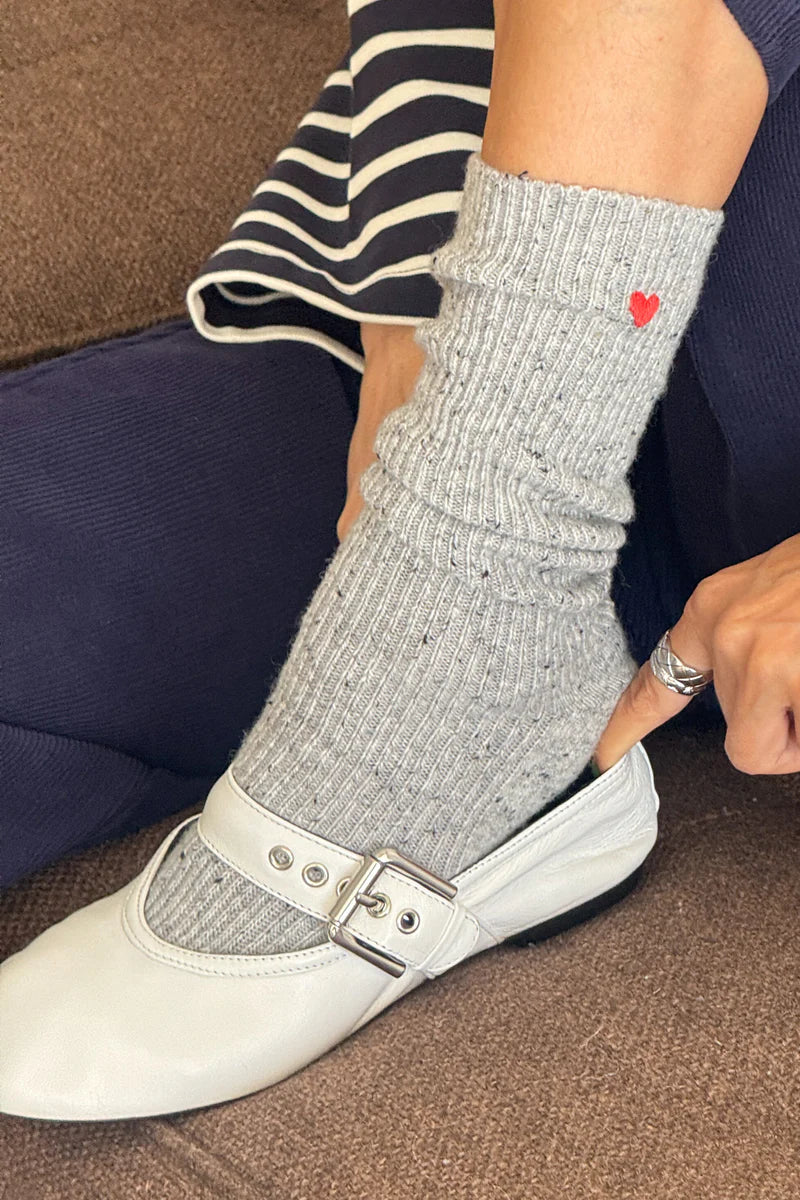 LE BON SHOPPE SKARPETKI SNOW HAFTOWANE SERDUSZKO