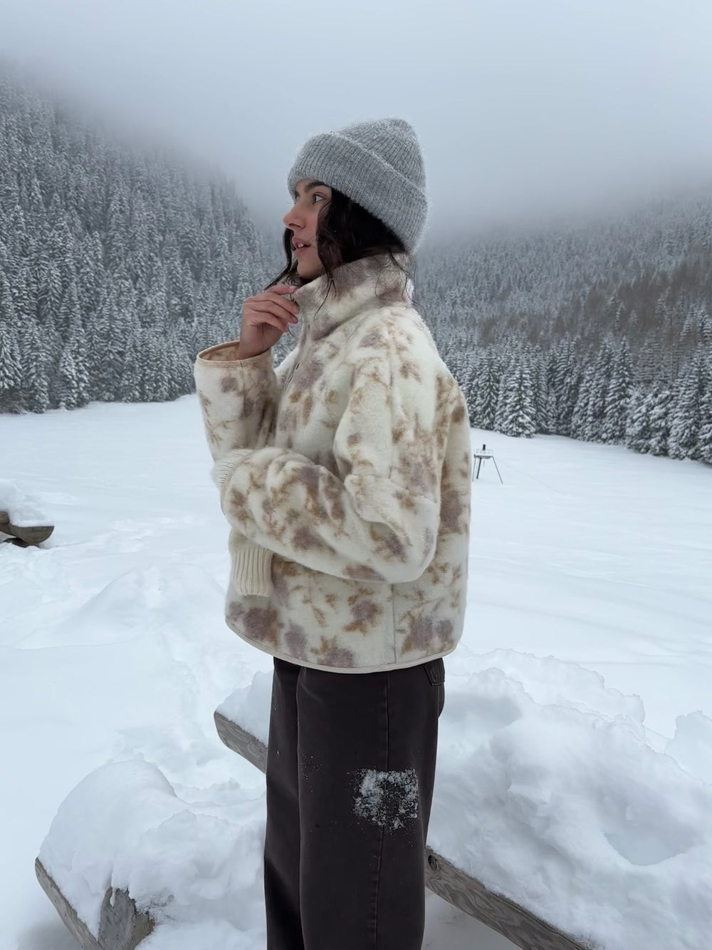 SOLIN SWEATSHIRT EN LAINE ÉCRU