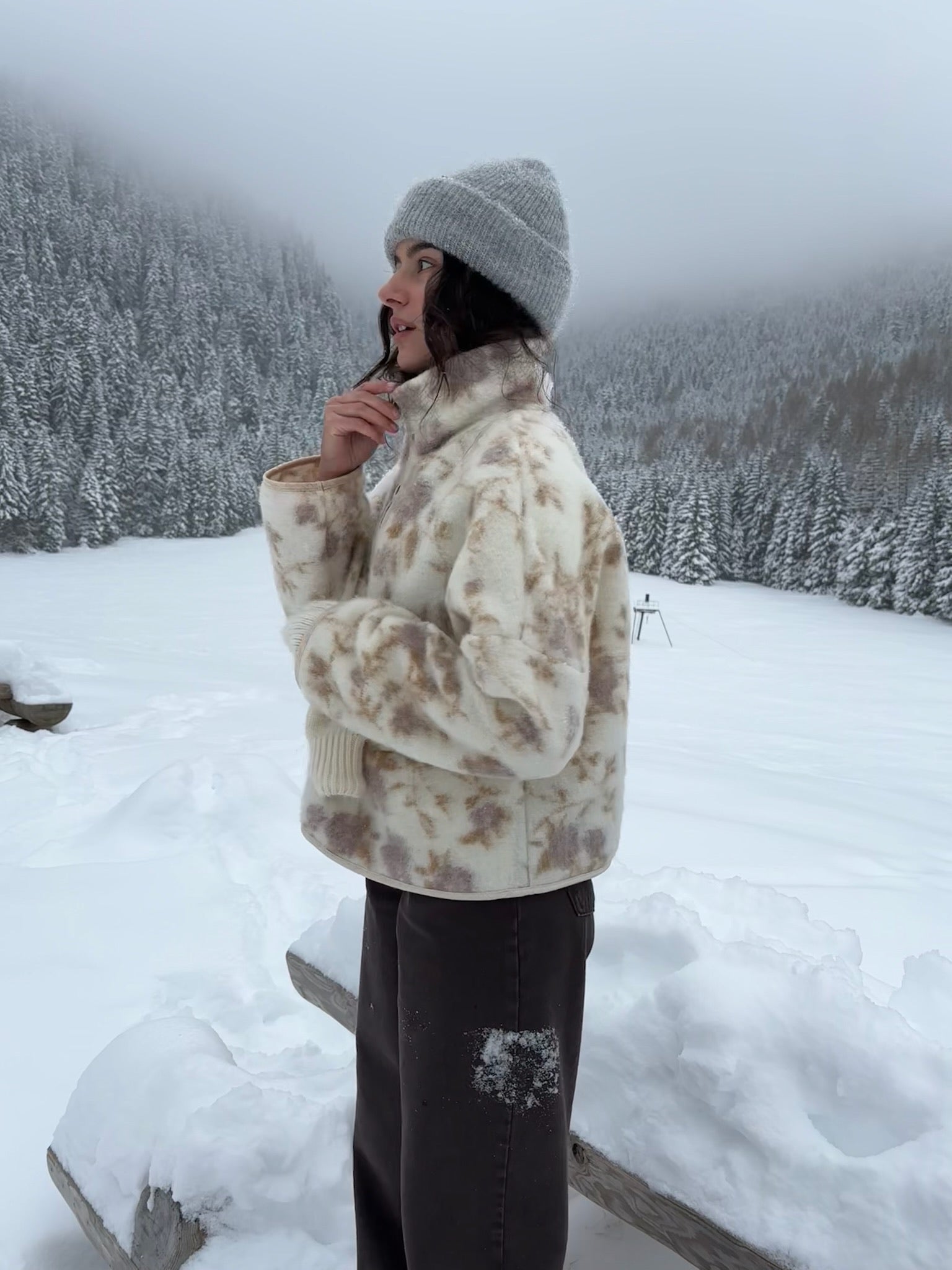 SOLIN SWEATSHIRT EN LAINE ÉCRU