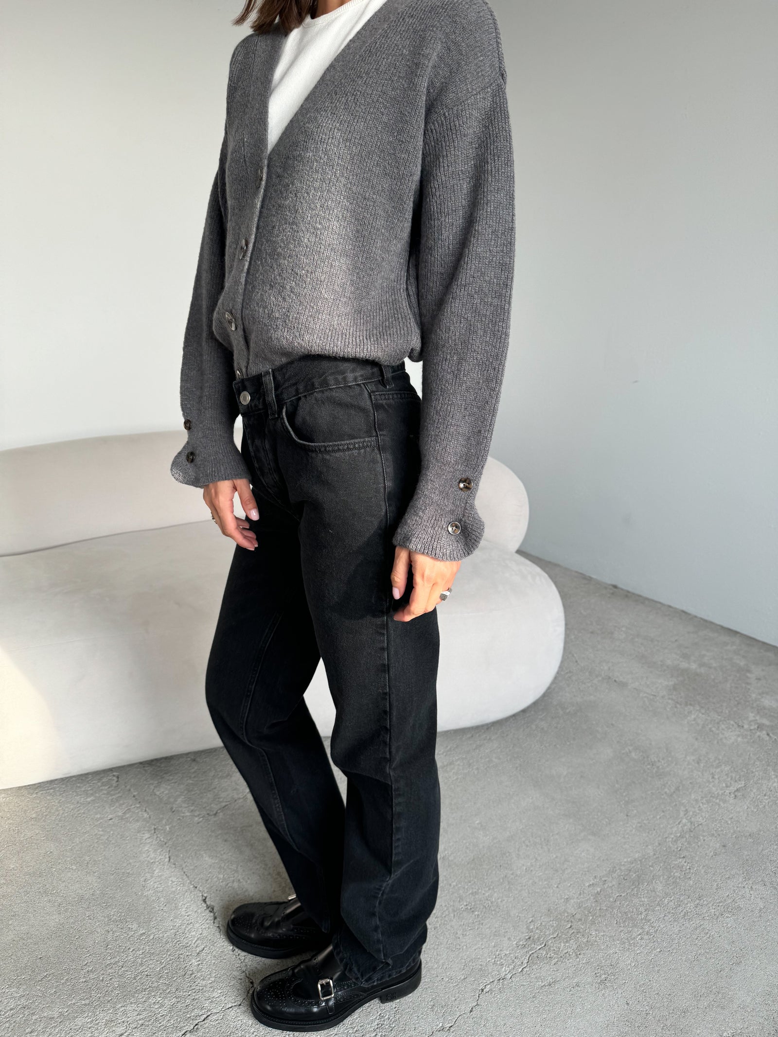CARDIGAN EN LAINE WISPER