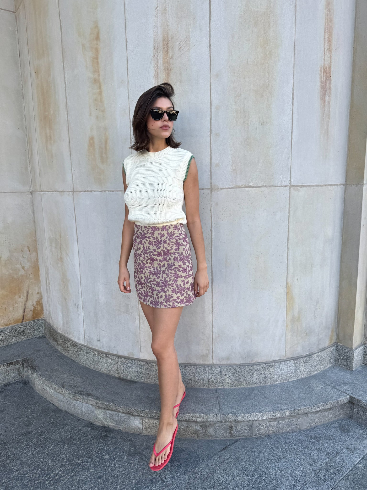 スカート andmary Mary heart skirt beige ANDMARY】Heart point skirt