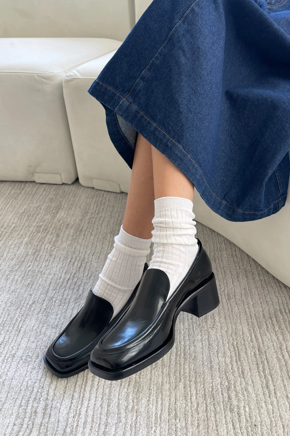 LE BON SHOPPE SOCKS HER MC CLASSIC WHITE