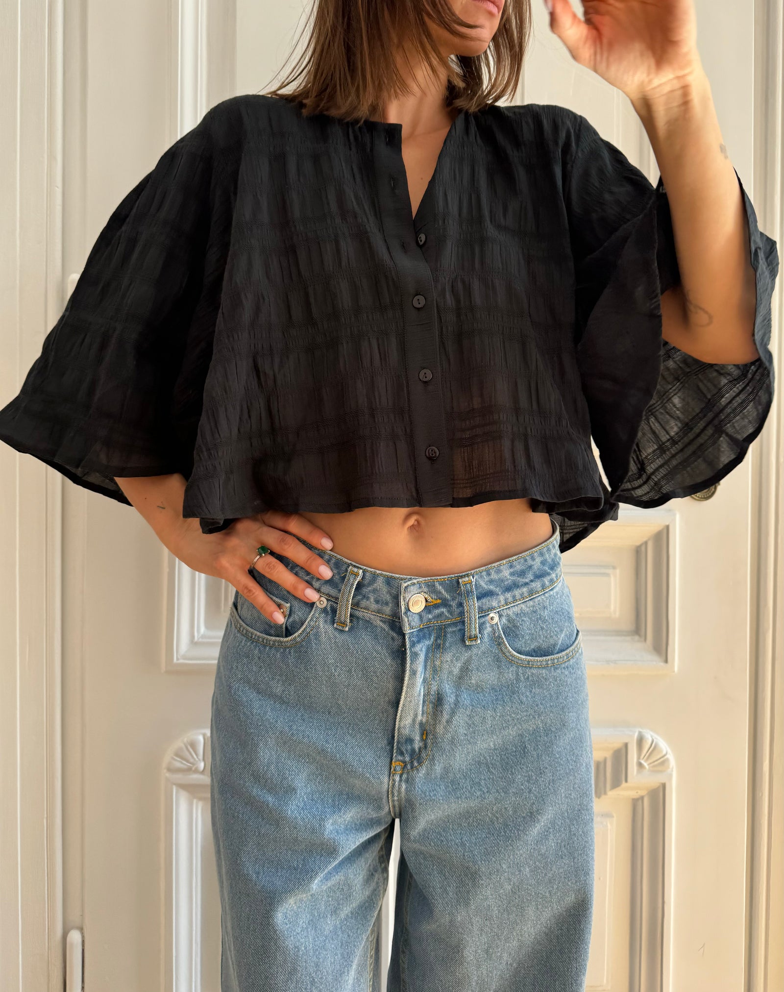 BLUSH SHIRT BLACK