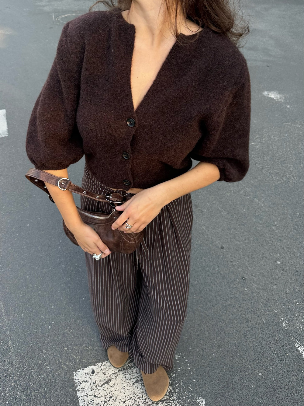 SPODNIE FLOW BROWN
