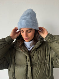 BONNET EN LAINE PIXIE BLEU