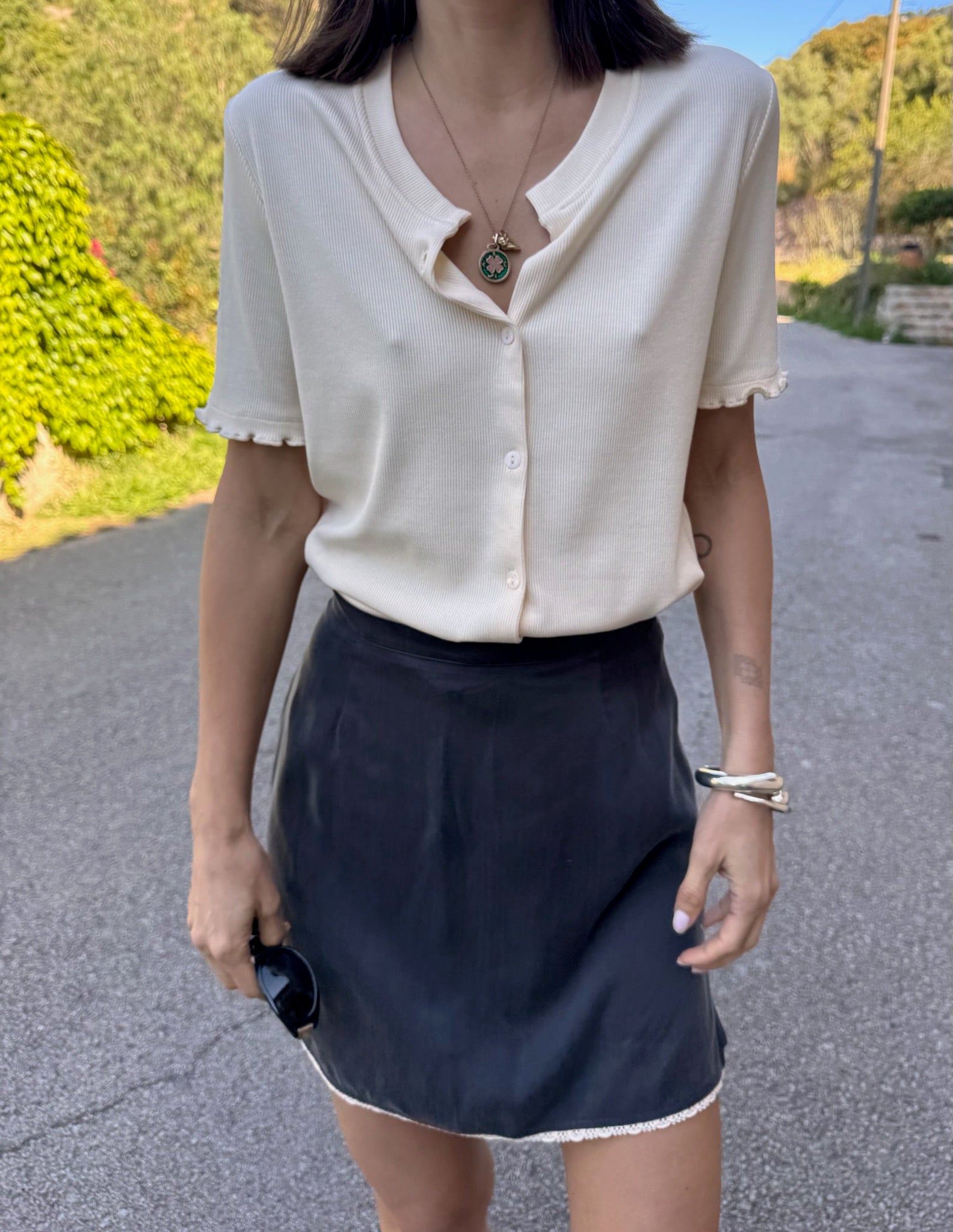 MOONLIT SKIRT GRAPHITE