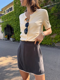 SPÓDNICA MINI MOONLIT GRAFITOWA