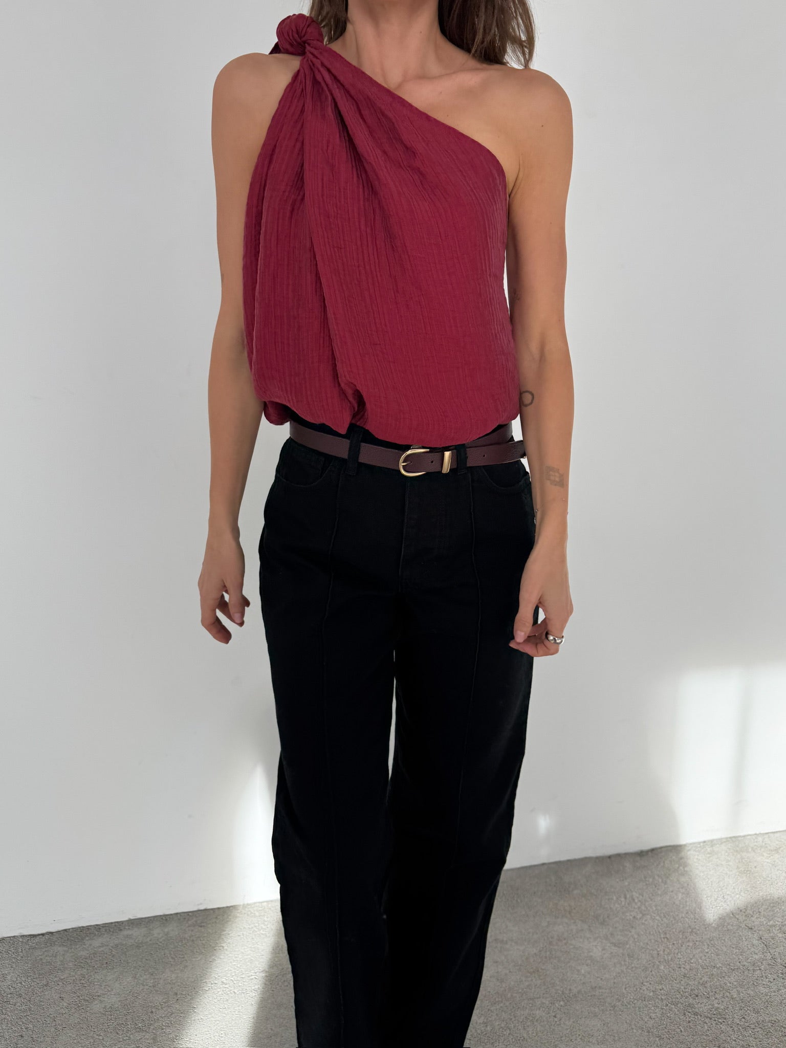 NEGRONI TOP BURGUNDY