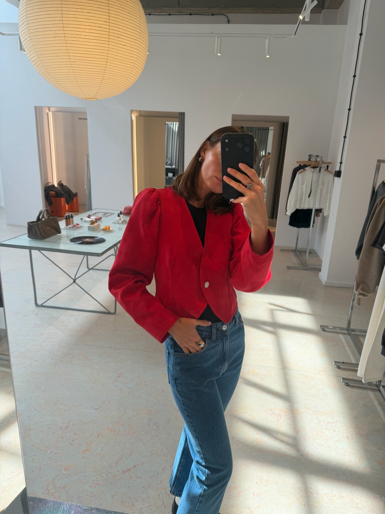 VESTE FAIR ROUGE