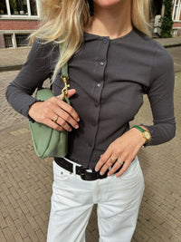 ROZPINANY LONGSLEEVE FENDER ORGANIC GRAFITOWY