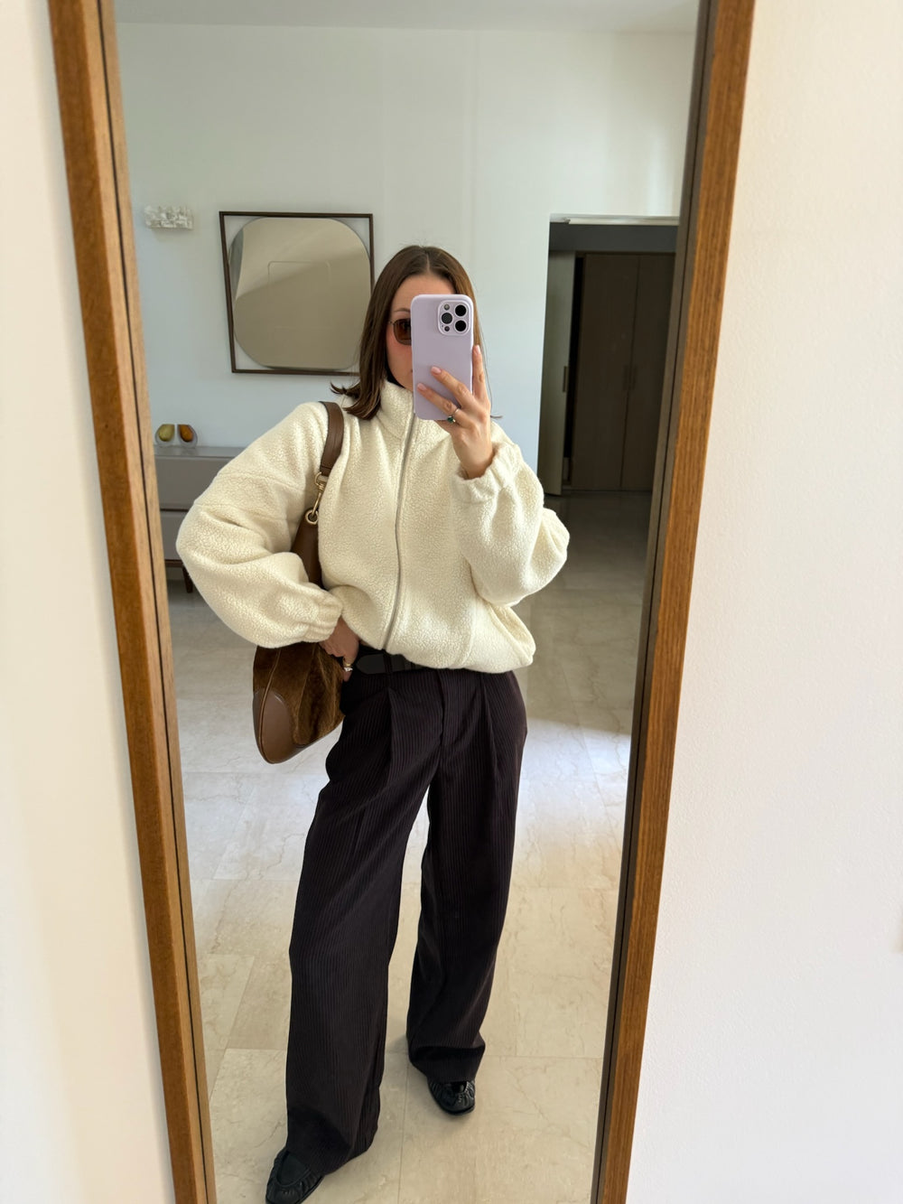 SWEAT EN LAINE NICO ÉCRU