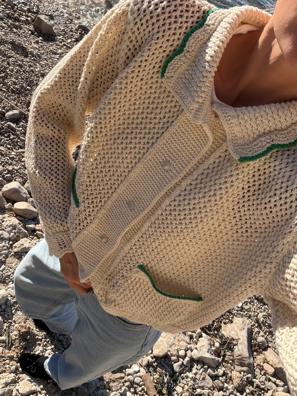 CARDIGAN REA ÉCRU