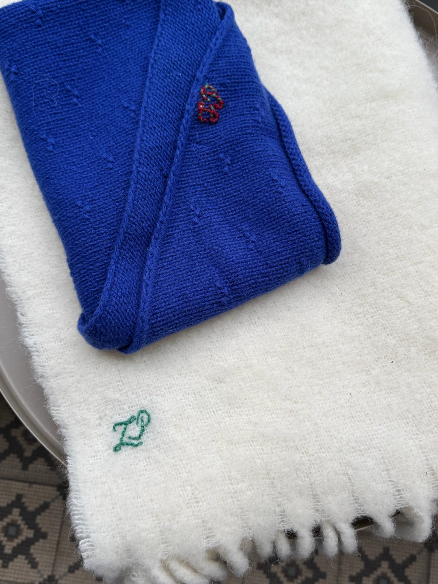 SAKI WOOLEN BANDANA COBALT