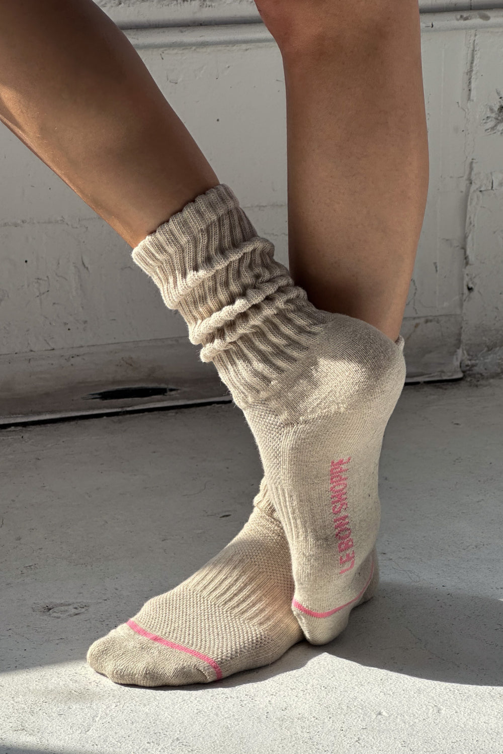 LE BON SHOPPE SKARPETKI BALLET OATMEAL