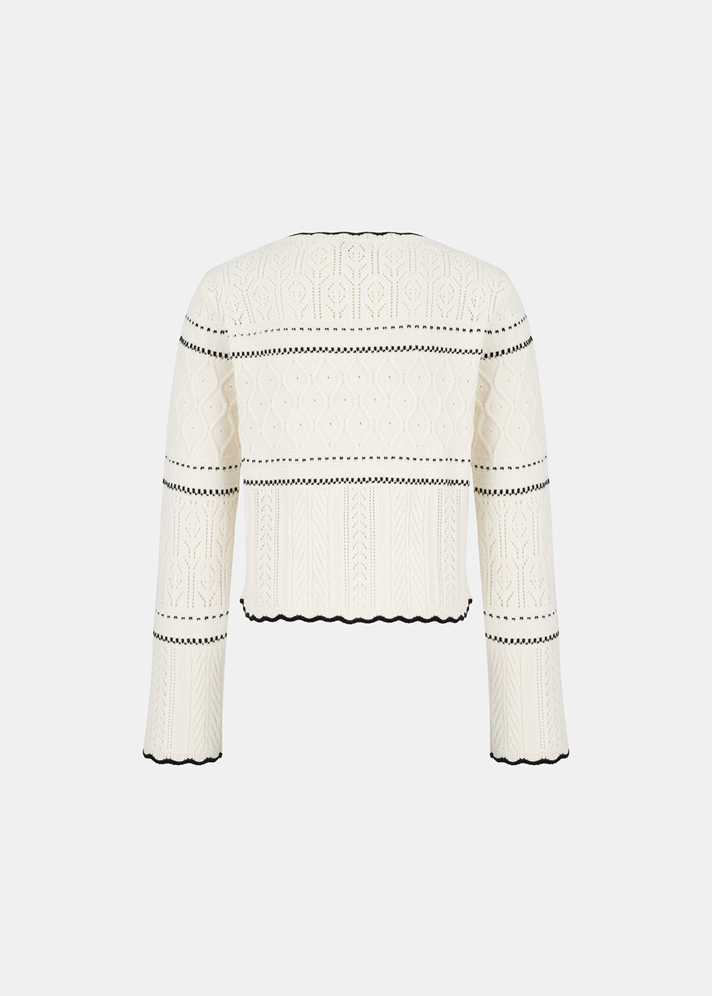 TESSA CARDIGAN GEBROCHENES WEISS