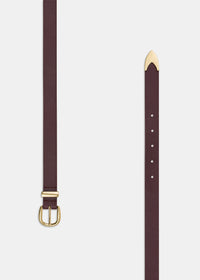 CEINTURE EN CUIR CINTO BOURGOGNE/OR