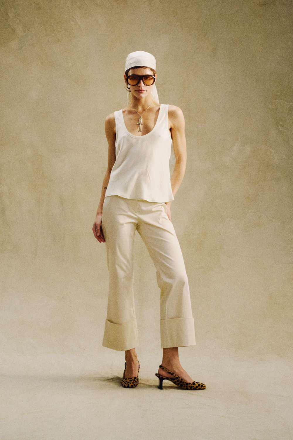PANTALON ECHOES ÉCRU