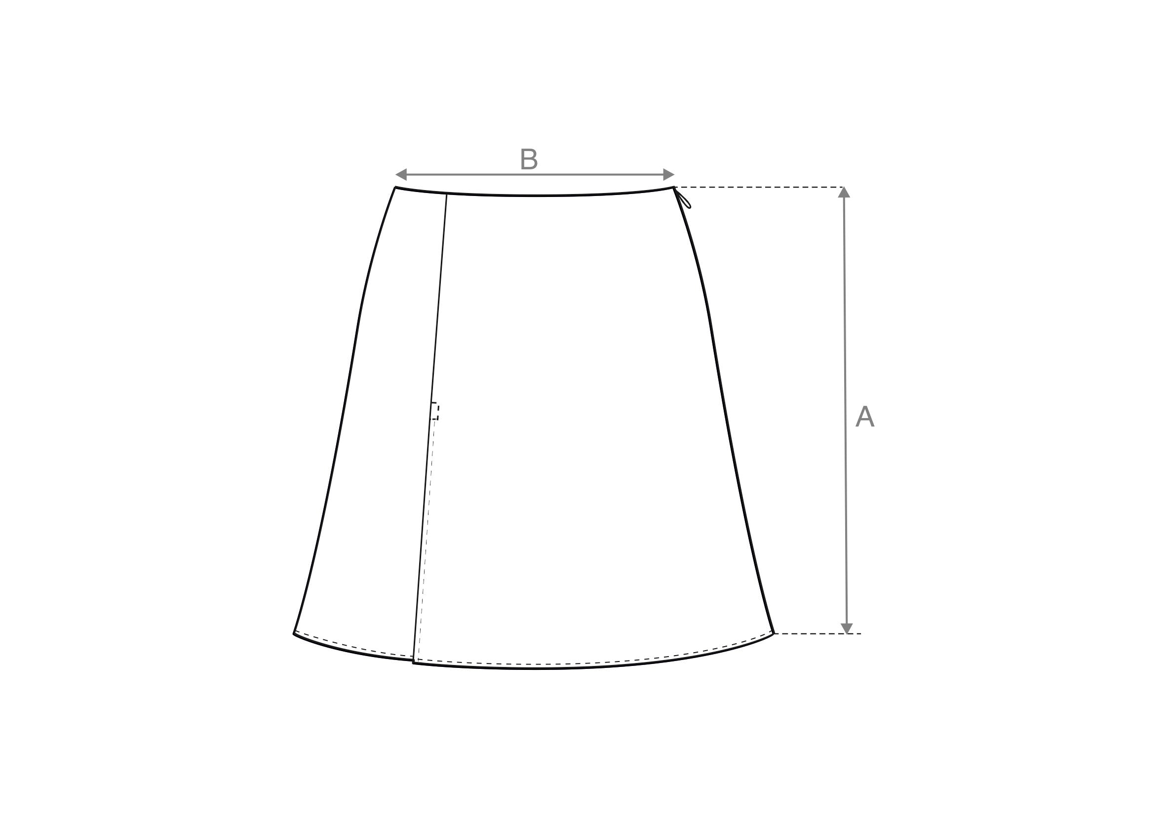 Technical Drawing Sketch Mermaid Skirt Vector Illustration Stock  Illustration  Download Image Now  iStock