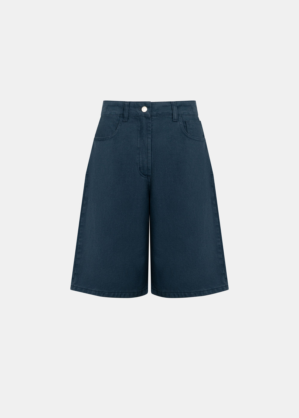 SHORT JUST WIDE JEANS GRAPHITE