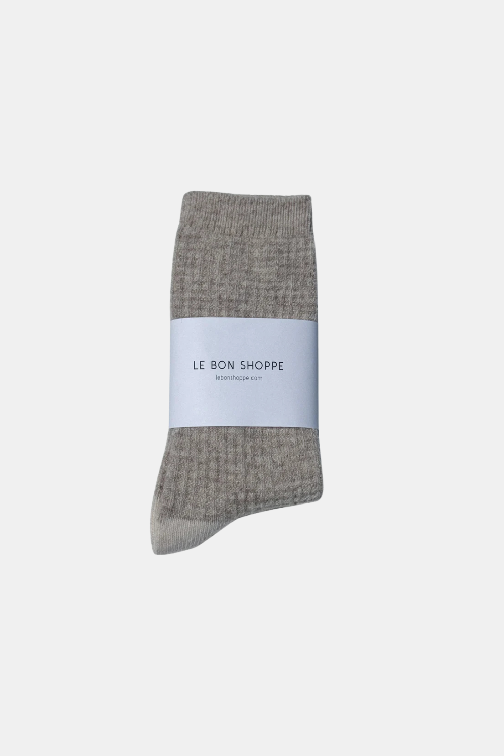 LE BON SHOPPE SKARPETKI WOOL WAFFLED OATMEAL