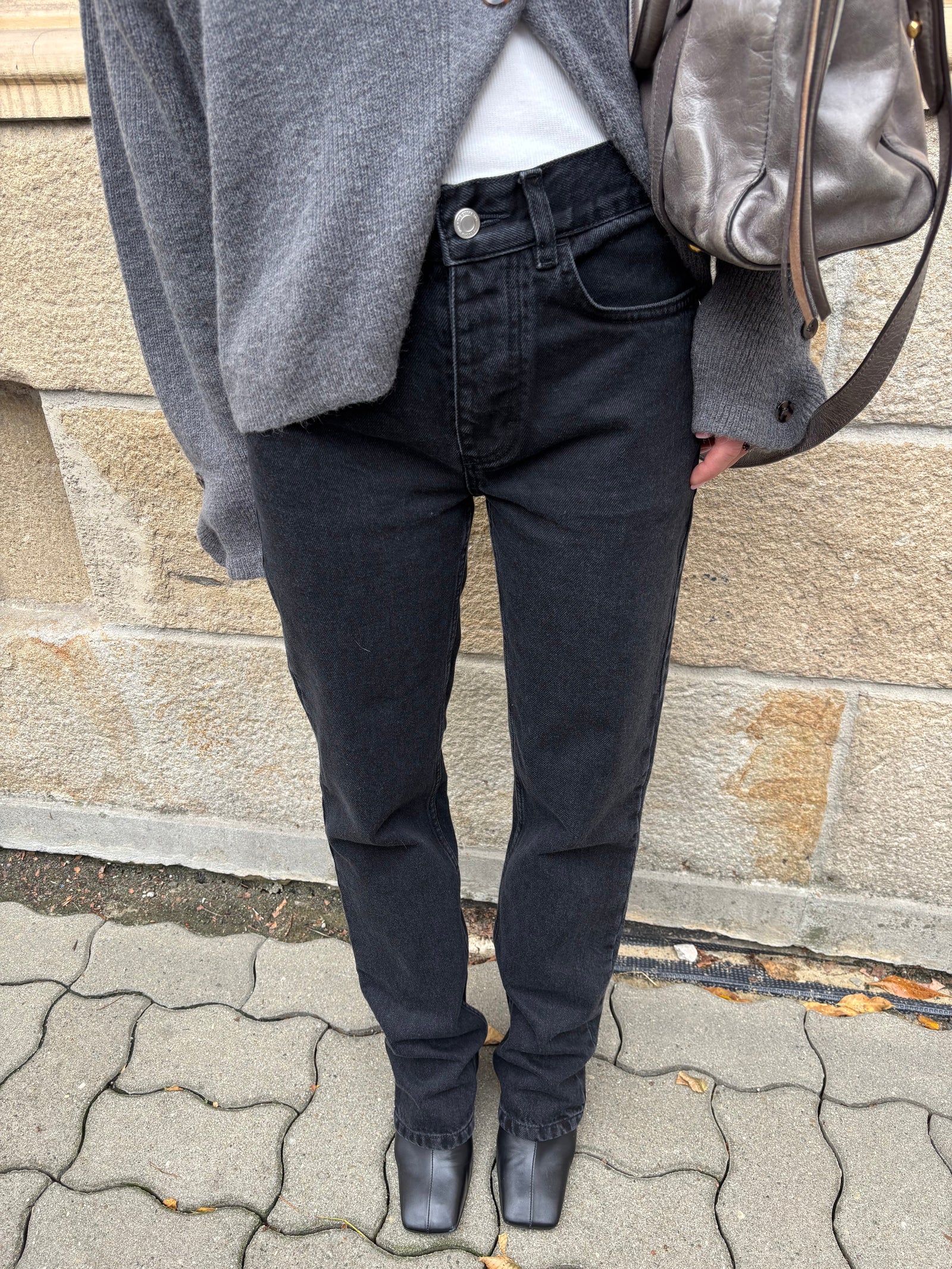 SPODNIE JEANSOWE VIPER SLIM CZARNE