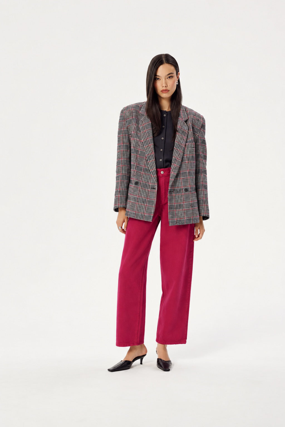 ILLY WOOLEN BLAZER IN CHECK