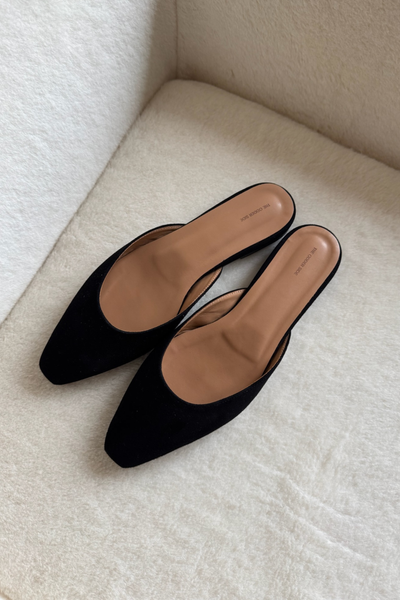 90'S BLACK MULE SHOES