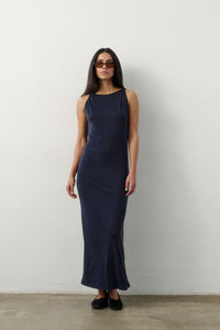 SUKIENKA MAXI V-NIGHT NAVY
