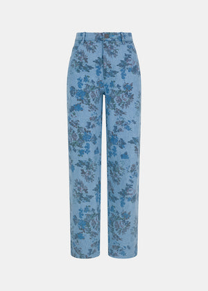 LOTUS JEAN IMPRIMÉ FLEURS