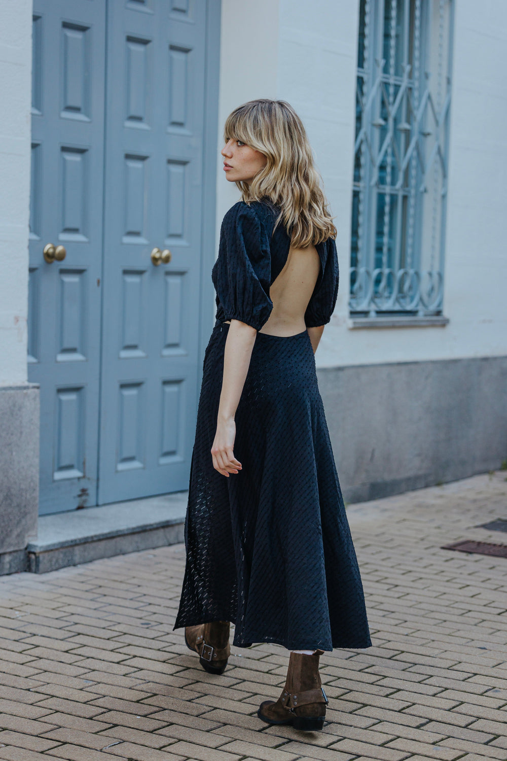 Fiori Black dress