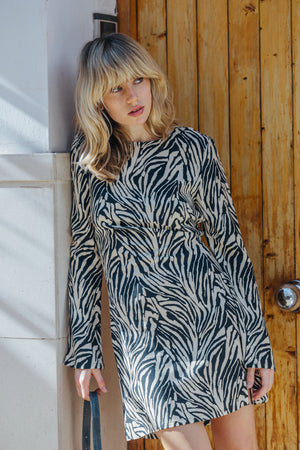 Joy zebra print dress