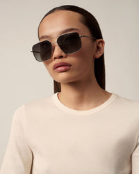 OKULARY PRZECIWSŁONECZNE CHIMI EYEWEAR AVIATOR BRĄZOWE